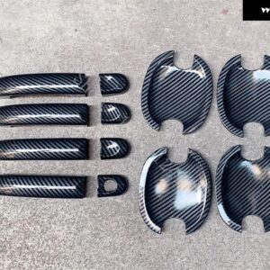 VW JETTA MK5 / VW GOLF PLUS GOLF GTI 2006~2010 ドアハンドル ボウル ドアハンドル カバー カバー トリム カーアクセサリー - Carbon fiber pattern5