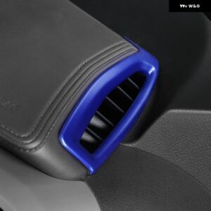 インテリア カー エアコン ベント アウトレット カバー トリム ステッカー トヨタ C-HR CHR 2016-2022 LHD - blue