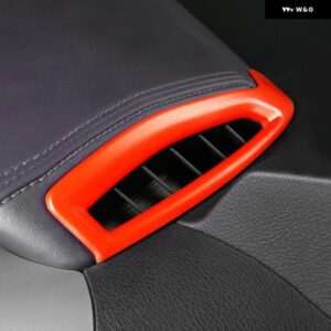 インテリア カー エアコン ベント アウトレット カバー トリム ステッカー トヨタ C-HR CHR 2016-2022 LHD - red