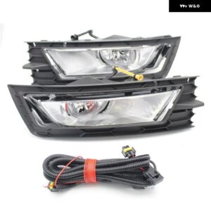 シュコダ オクタビア MK3 A7 5E 2013 - 16 フロント バンパー フォグランプ フォグランプ グリル トリム フォグランプ ワイヤー - set