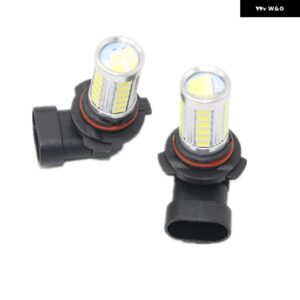 VW キャディ 2016 - 19 カー スタイリング LED フォグランプ ライト グリル カバー ワイヤー ハーネス アセンブリ - pair LED Bulbs