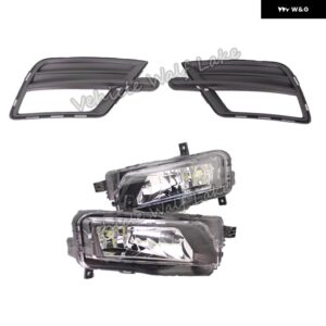 VW キャディ 2016 - 19 カー スタイリング LED フォグランプ ライト グリル カバー ワイヤー ハーネス アセンブリ - pair light grille