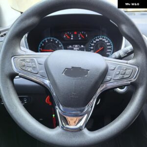 ABS 車用 ステアリングホイール ボタン ステッカー デコレーションカバー トリム シボレー エクイノックス 2017-2023 アクセサリー - ABS Silver