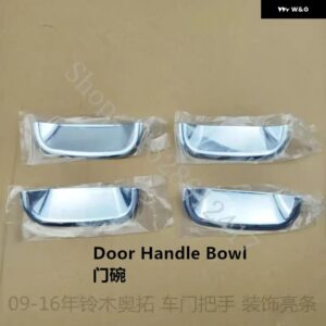 カーアクセサリー スズキ アルト/セレリオ 2009 2010~2016 ABS クローム ドアハンドル ボウル ドアハンドル カバー カバー トリム - Door Handle bowl