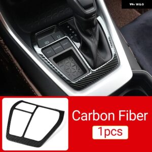 トヨタ RAV4 2019 - 24 RAV 4 XA50 ハイブリッドアクセサリー カーセンター コンソール ギア シフト パネル カバー トリム - carbon fiber