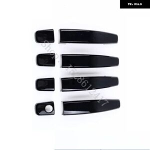 シボレー オーランド 2011 - 15 ABS クローム カーアクセサリー ドアハンドル カバー トリム ステッカー スタイリング - Bright Black