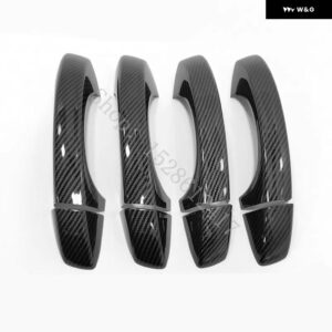 セアト アロナ 2017 - 20 ABS ドアハンドル ボウル ドアハンドル カバー カバー トリム カーアクセサリー - Carbon fiber pattern