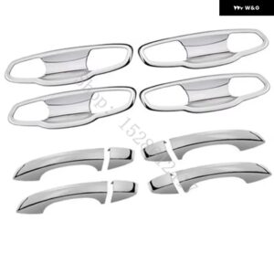 セアト アロナ 2017 - 20 ABS ドアハンドル ボウル ドアハンドル カバー カバー トリム カーアクセサリー - silvery4