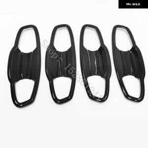 シュコダ カミック 2018 - 21~2024 ABS ドアハンドル ボウル ドアハンドル カバー カバー トリム カーアクセサリー - Carbon fiber pattern7