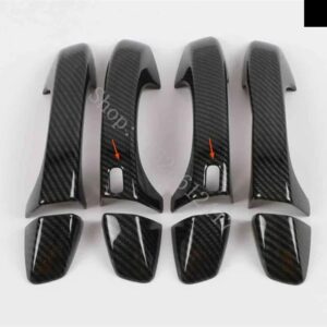 VW T-ROC 2016 2017 2018~2021 フォルクスワーゲン ドアハンドル ボウル ドアハンドル カバー カバー トリム カーアクセサリー - Carbon fiber pattern3