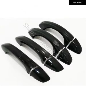 VW T-ROC 2016 2017 2018~2021 フォルクスワーゲン ドアハンドル ボウル ドアハンドル カバー カバー トリム カーアクセサリー - Bright Black