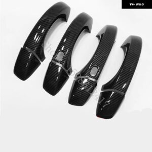 SEAT LEON MK3 2013 - 17~2019 ABS ドアハンドル ボウル ドアハンドル カバー カバー トリム カーアクセサリー - Carbon fiber pattern6