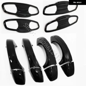 SEAT LEON MK3 2013 - 17~2019 ABS ドアハンドル ボウル ドアハンドル カバー カバー トリム カーアクセサリー - Bright Black12