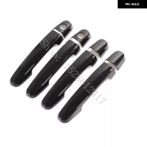 トヨタ ヤリス 2006 - 09~2013 ABS ドアハンドル ボウル ドアハンドル カバー カバー トリム カーアクセサリー - Glossy black4