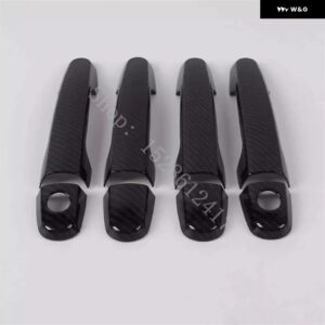 トヨタ ヤリス 2006 - 09~2013 ABS ドアハンドル ボウル ドアハンドル カバー カバー トリム カーアクセサリー - Carbon fiber pattern3