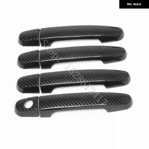 トヨタ ヤリス 2006 - 09~2013 ABS ドアハンドル ボウル ドアハンドル カバー カバー トリム カーアクセサリー - Carbon fiber pattern