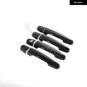 トヨタ ヤリス 2006 - 09~2013 ABS ドアハンドル ボウル ドアハンドル カバー カバー トリム カーアクセサリー - Glossy Black