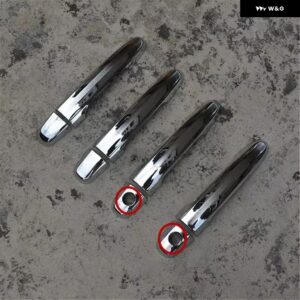 トヨタ ヤリス 2006 - 09~2013 ABS ドアハンドル ボウル ドアハンドル カバー カバー トリム カーアクセサリー - silvery