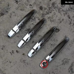 トヨタ ヤリス 2006 - 09~2013 ABS ドアハンドル ボウル ドアハンドル カバー カバー トリム カーアクセサリー - silvery2