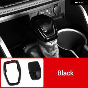 トヨタ RAV4 2019 - 24 RAV 4 XA50 ハイブリッドカー ギア シフト ノブギアヘッドカバー トリム インテリア アクセサリー - black