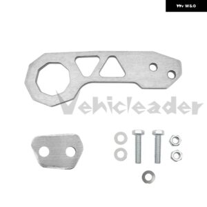 アルミ 合金車用リア バンパー 牽引フック牽引ツール ホンダ シビック RS トヨタ ホンダ シボレー フォード JDMに適合 - sliver