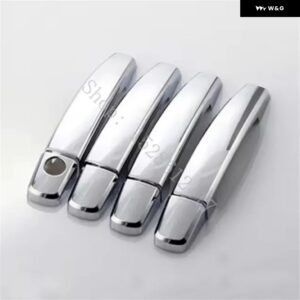 ABSクローム ドアハンドル ボウル ドアハンドル カバー カバー トリム カーアクセサリー プジョー 408 2010-2013カー スタイリング - 2