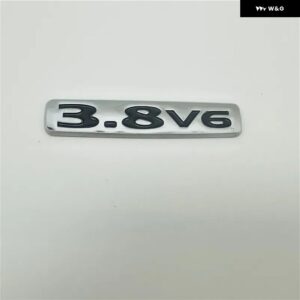 パジェロ 3.8 V6 エンブレム リア トランク リッド ロゴ バッジ ネームプレート サインマーク 3.8V6 - Sliver color