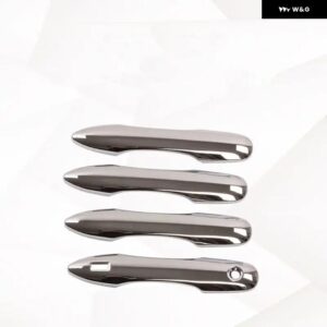 トヨタ カムリ ダイハツ アルティス XV70 2018-2024 光沢ブラッククローム カー ドアハンドル カバー ボウル トリム ステッカー スタイリング アクセサリー - 1 Keyless Entry