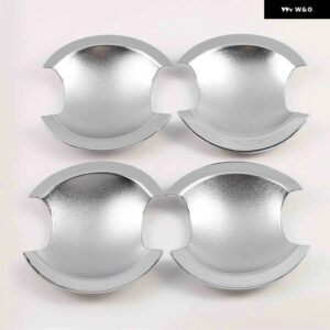 トヨタ カムリ XV50 2012 - 17 カーボン クローム カー ドアハンドル カバー トリム ステッカー スタイリング アクセサリー - silver bowl