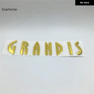 グランディスエンブレム リアブートロゴ トランク 文字 アルファベット カー スタイリング オート ステッカー - Gold