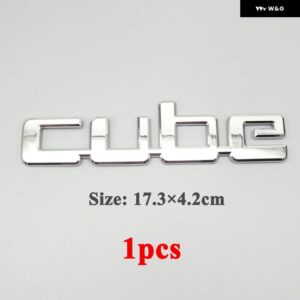 テールゲート 3Dロゴ リア トランク リッド 文字 ワード ネームプレート バッジ デカール ステッカー エンブレム マーチ シリオン シルフィ フロンティア - 1pcs cube