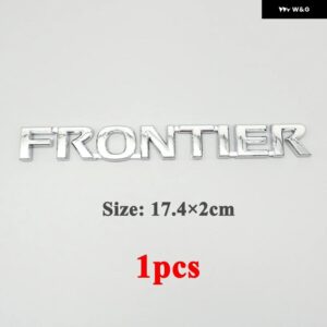 テールゲート 3Dロゴ リア トランク リッド 文字 ワード ネームプレート バッジ デカール ステッカー エンブレム マーチ シリオン シルフィ フロンティア - 1pcs FRONTIER