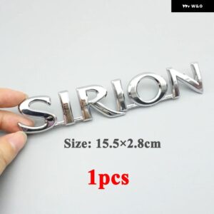 テールゲート 3Dロゴ リア トランク リッド 文字 ワード ネームプレート バッジ デカール ステッカー エンブレム マーチ シリオン シルフィ フロンティア - 1pcs SIRION