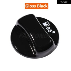 グロスブラック/カーボンパターン燃料キャップ燃料タンク 装飾 カバー BMW X1 X2 X3 X4 X5 X6 E39 E46 E60 E90 F01 - Gloss Black