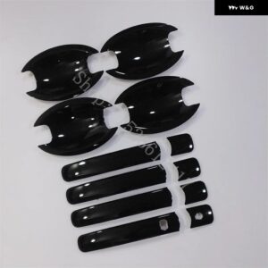 ABS 外装 ドアハンドル カバー ドアハンドル ボウル トリム 光沢ブラック インフィニティ FX35 FX45 2003 2004 2005~2008 カーアクセサリー - 13
