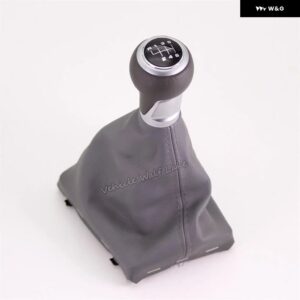 アウディ A4 S4 RS4 B8 8K 2008 - 15 車用 6速ギアスティック シフト ノブ PUレザー ブーツ 付き - gray