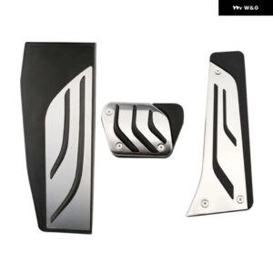 BMW 1 2 3 4シリーズ M3 M4 E87 E90 F20 F21 F30 F32 F36 F80 F82 フットレスト ブレーキペダル アクセル 燃料 車ペダル - 3 PCS AT white rest
