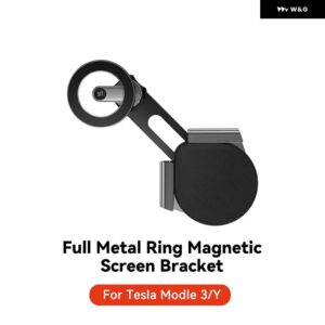 テスラ ドアハンドル マグネット式車載スマホ ホルダー モデル3 Y ハイランドジュニパー 360度回転式メタル マウント 全機種対応 - Model 3Y ALL