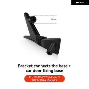 テスラ ドアハンドル マグネット式車載スマホ ホルダー モデル3 Y ハイランドジュニパー 360度回転式メタル マウント 全機種対応 - base4