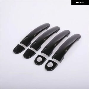 セアト トレド MK2 2000 - 06 グロスブラッククローム カー ドアハンドル カバー カーアクセサリー ステッカー - model 2