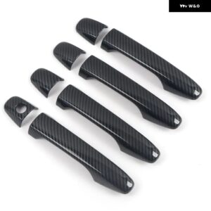 カーボン 車 ドアハンドル カバー ステッカー オーバーレイ スバル フォレスター SH 2008 - 12 スタイリング アクセサリー - Carbon Fiber