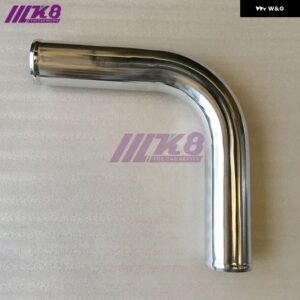 インタークーラー パイプ 2.5インチ インチ /63MM/ストレート/90度/45度/180度/厚さ2MM/DIYアルミ パイプ /エアインテーク パイプ - 90 degrees