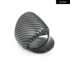 カーボン ABS プラスチック 車用 ギア シフト ノブカバー トリム レクサス ES UX LX 2018-2023 内装アクセサリー - black