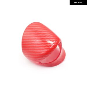 カーボン ABS プラスチック 車用 ギア シフト ノブカバー トリム レクサス ES UX LX 2018-2023 内装アクセサリー - red