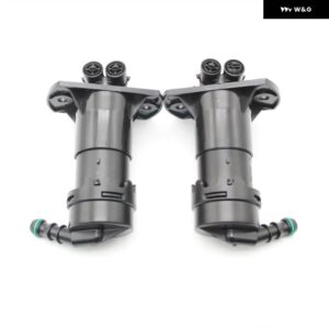 アウディ A6 C6 2005 2006 2007 2008 カー スタイリング フロント バンパー ヘッドライト ウォッシャー スプレーノズル ジェット カバー キャップ - Pair Washer Jet