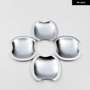 クロームカーボン車 ドアハンドル カバー トリム ステッカー スタイリング アクセサリー スズキ グランドビターラ 2005 -2012 - silver bowl