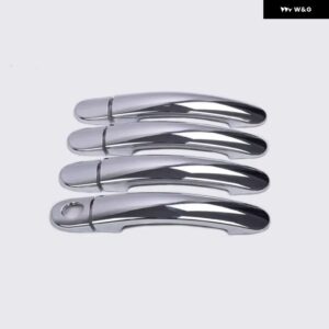 セアト トレド MK3 III 2004 - 09 クロームカーボン車 ドアハンドル カバー カーアクセサリー ステッカー - model 3