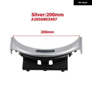 センター コンソール グローブ ボックス スイッチカバー メルセデスベンツ C W205 C200 C250 C300 C400 GLC W253 GLC200 300 2056803407 A2056803407 - Silver-200mm