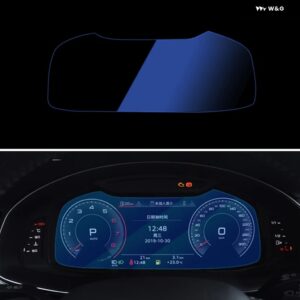 アウディ Q8 2018 - 21 強化ガラス カーナビゲーションスクリーン プロテクター フィルム インストルメント パネル フィルム ステッカー アクセサリー - Dashboard Blue