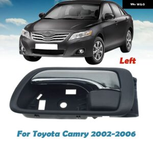 グレー インナー インサイド ドアハンドル フロント リア 左 右 クローム トヨタ カムリ 2002 - 06 69206-33030 69205-33040 - Left